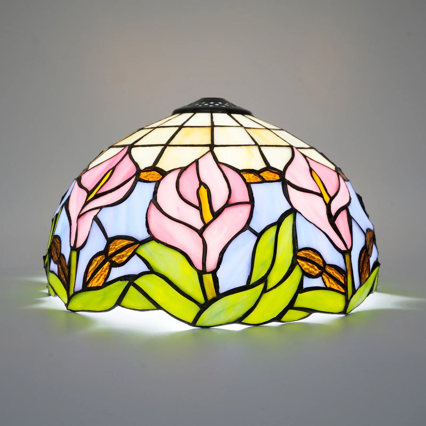 Calla lily lampshade replacement, traditional handcrafted 12 "
