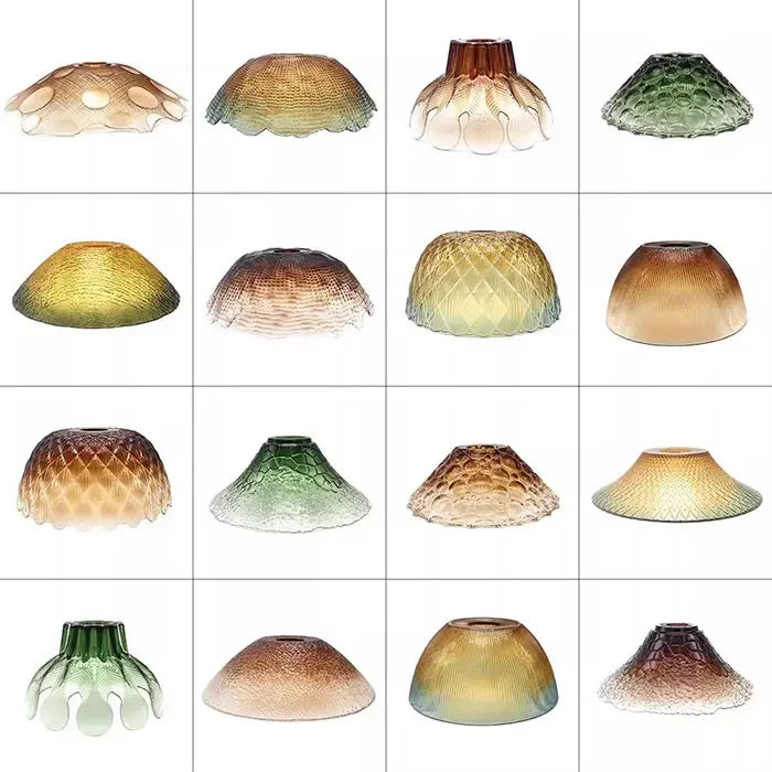 Industrial Art Decor Stained Glass Lamp Shade Replacement