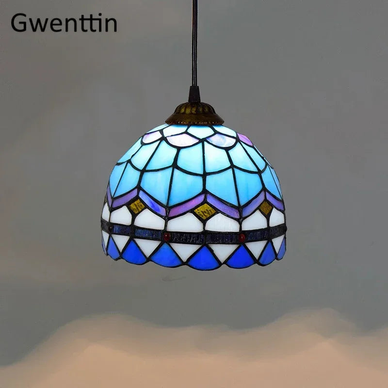 Tiffany Stained Glass Pendant Lamp Shade