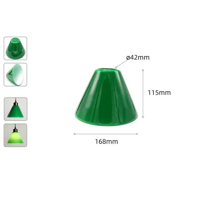 Green 16 inch Opening Bell Shape Glass Shade Replacement for E26 E27 - Adrianas Specialty Lamp Shades