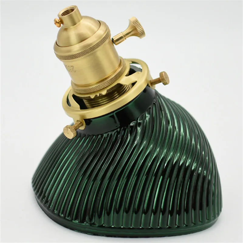 100% Brass Three Holes Ring E27 E14 Screw Lampshade Fixed Ring Holder Shade and Socket Connecter Fixed Copper Lamp Accessories