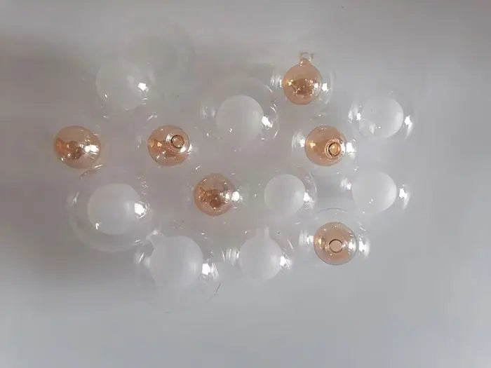 1/4/8pcs Pack .39 inch opening globe G4 glass shade