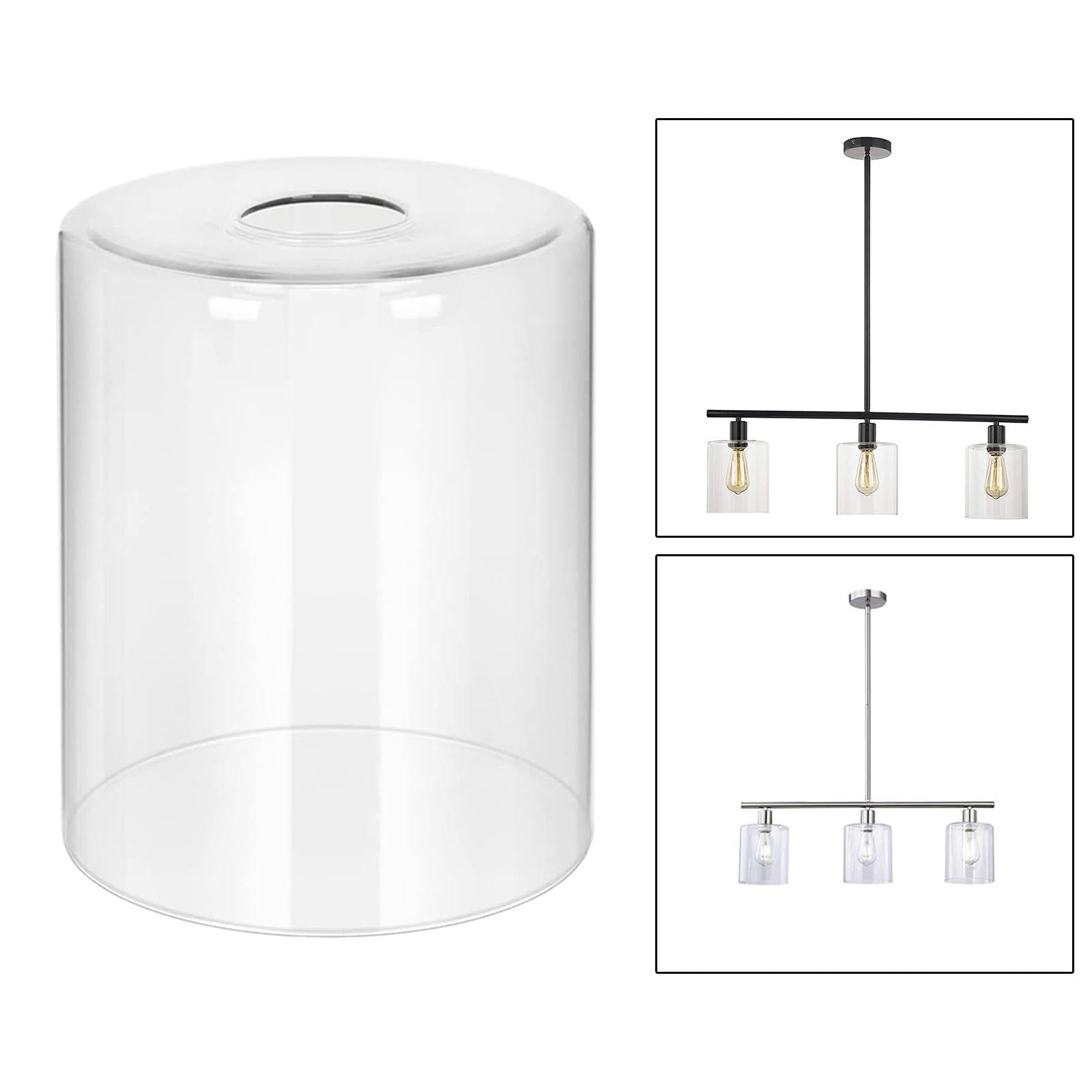 Glass Lamp Shade, E26 Lampshade Glass Shade Transparent Decor - Adrianas Specialty Lamp Shades