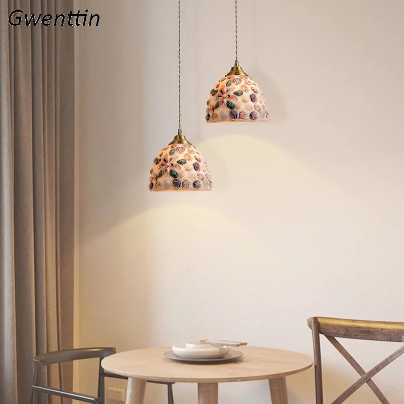 Mediterranean Shell Pendant Lights