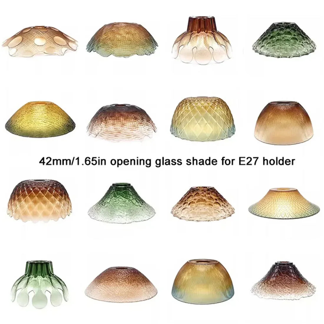 Industrial Art Decor Stained Glass Lamp Shade Replacement