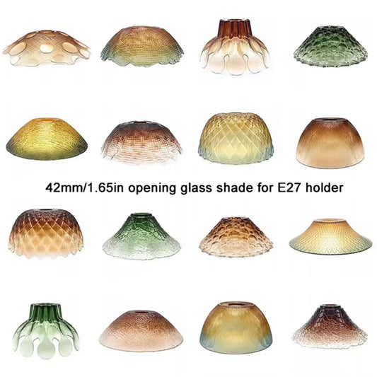 Industrial Art Decor Stained Glass Lamp Shade Replacement