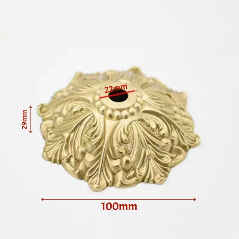 Solid Brass European Ceramic Lamp Socket Cover