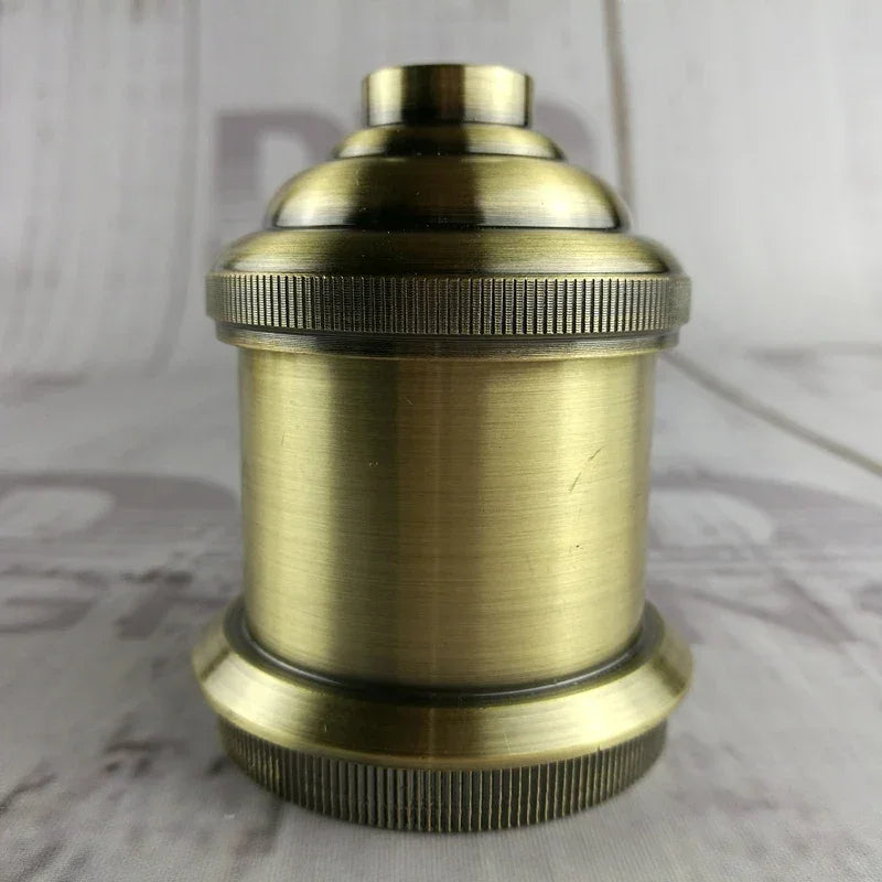 Vintage thread E27 ceramic plastic socket Edison Vintage lampshade bracket DIY lamp accessories aluminum lamp holder