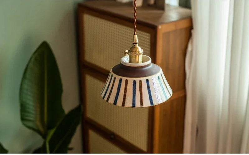 IWHD Creative Coloured Glaze Pendant Light LED Hanging Lamp For Home Decoration Dining Living Room E27 Bulb Included 90V-260V