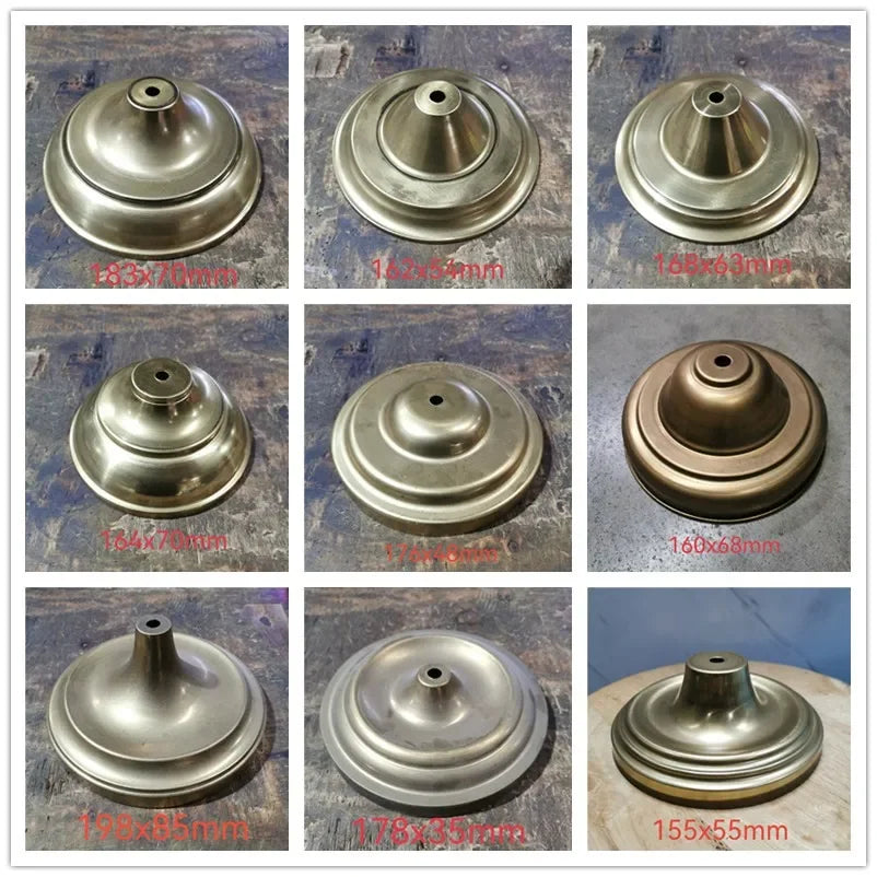 Big sizes of Brass desk lamp lampshade claw unpolished ceramic vase lid copper cover customizble DIY copper Lighting accessories