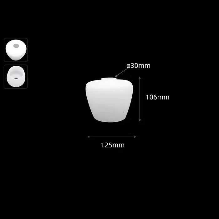 Clear Frost 1.18 Inch Opening E14 Glass Lamp Shades Replacement