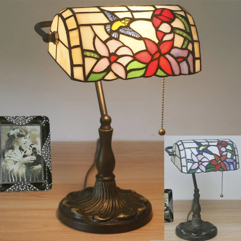 Rose Table Lamp Bedroom Bedside Desk Lamp