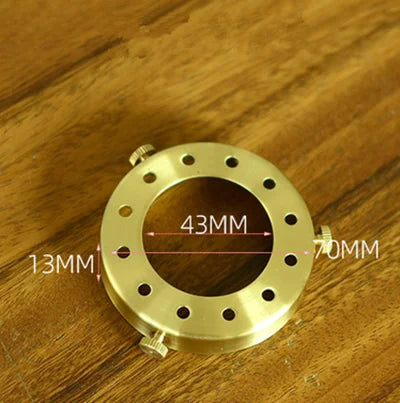 100% Brass Three Holes Ring E27 E14 Screw Lampshade Fixed Ring Holder Shade and Socket Connecter Fixed Copper Lamp Accessories