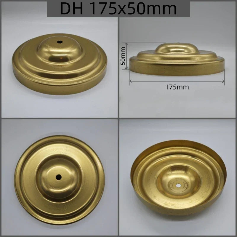 Big sizes of Brass desk lamp lampshade claw unpolished ceramic vase lid copper cover customizble DIY copper Lighting accessories