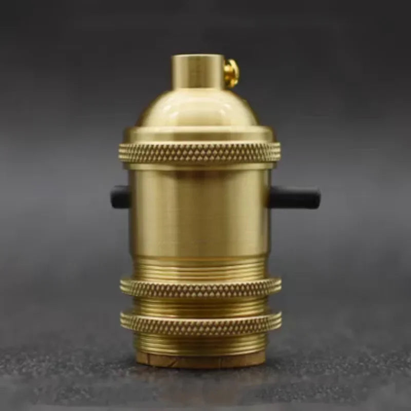 Brass 100% copper Lamp Holder Electric Light Socket Knob or Chain Switch