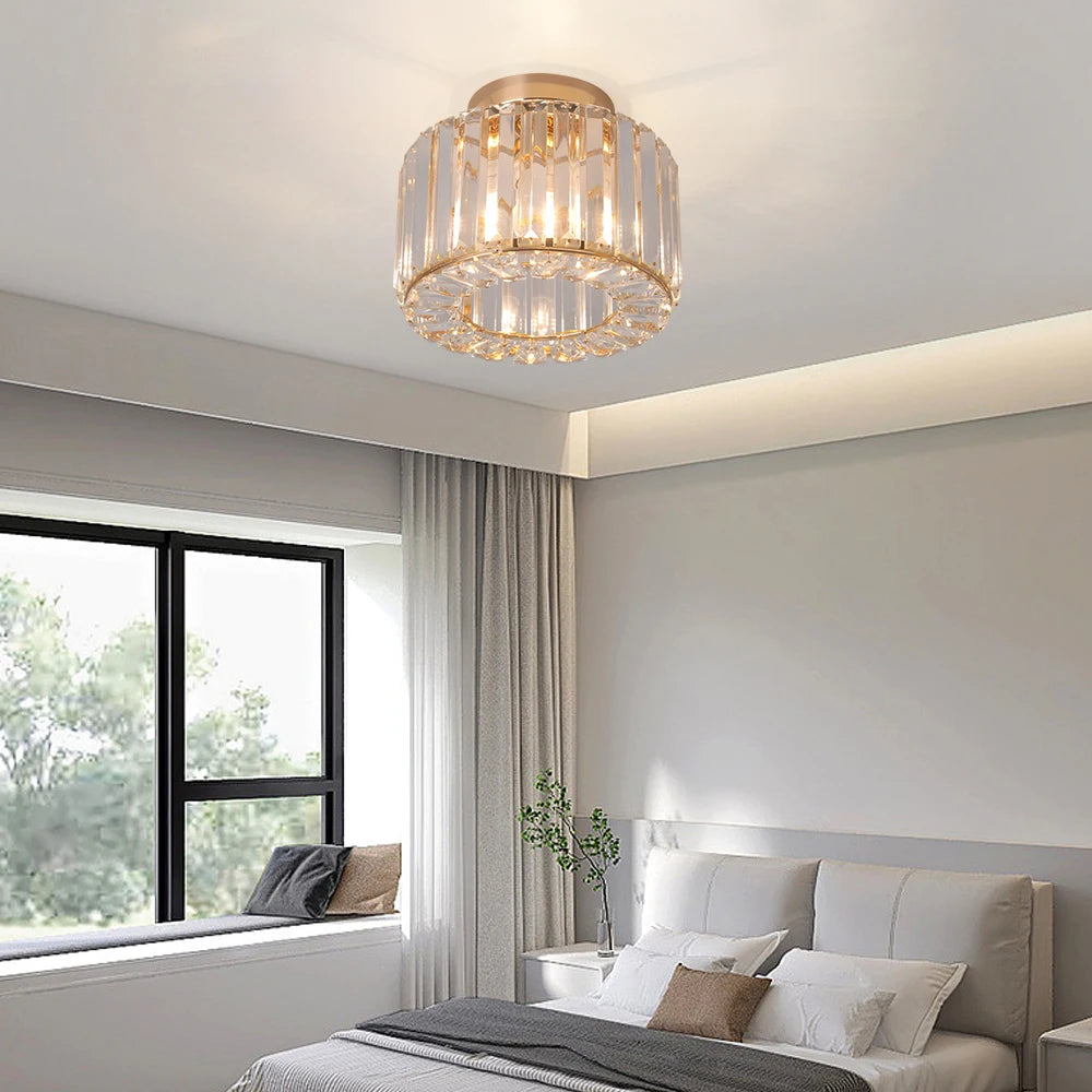 Glass Led Pendant Light Modern Ceiling Lamp Adjustable Living Dining Room Nordic Aisle Decor Balcony Corridor Hanging Fixture - Adrianas Specialty Lamp Shades