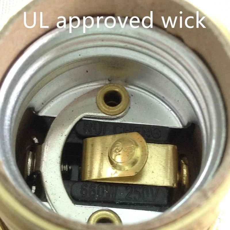 Brass 100% copper Lamp Holder Electric Light Socket Knob or Chain Switch