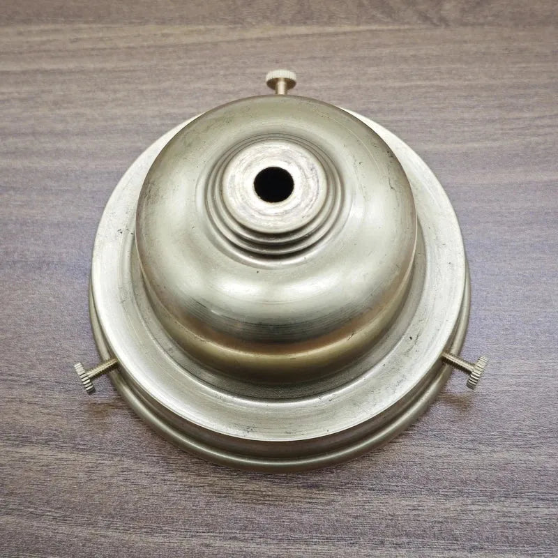 Vintage Glass Pendant Light Kit with Solid Brass Hardware