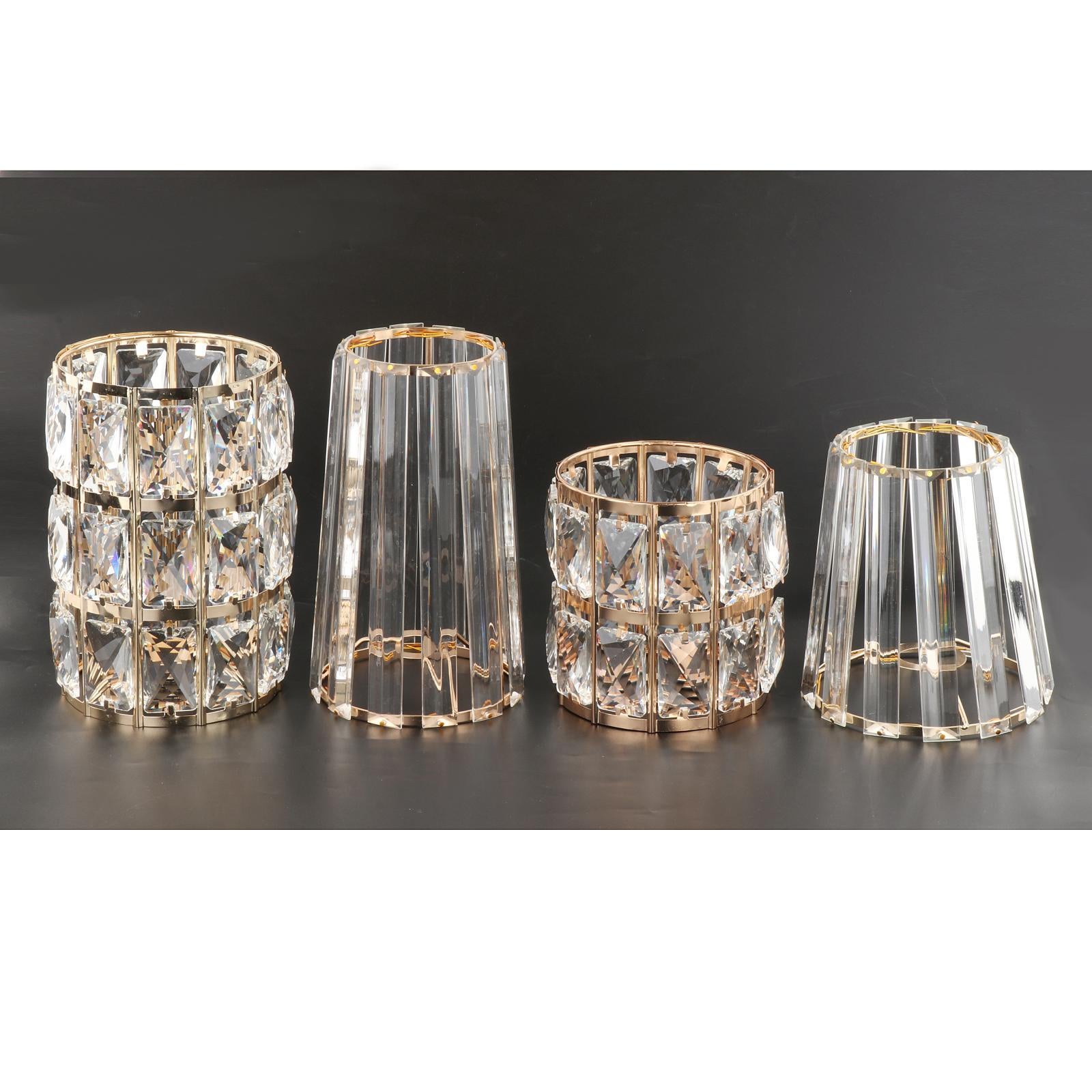 Crystal Lampshade Chandelier - Adrianas Specialty Lamp Shades