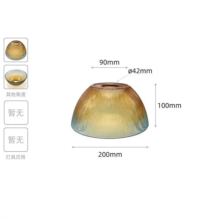 Industrial Art Decor Stained Glass Lamp Shade Replacement