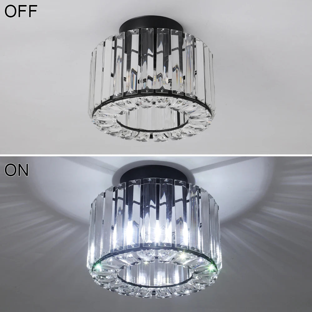 Glass Led Pendant Light Modern Ceiling Lamp Adjustable Living Dining Room Nordic Aisle Decor Balcony Corridor Hanging Fixture - Adrianas Specialty Lamp Shades