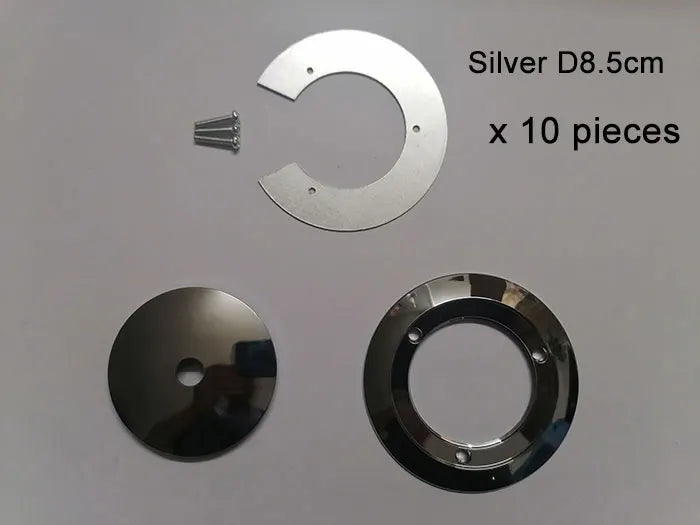1/5/10pcs Bronze Chrome Metal Lampshade Holder Parts for Magic Bean Glass Shade Silver Aluminum Ring Cover to Hold Lampshade - Adrianas Specialty Lamp Shades