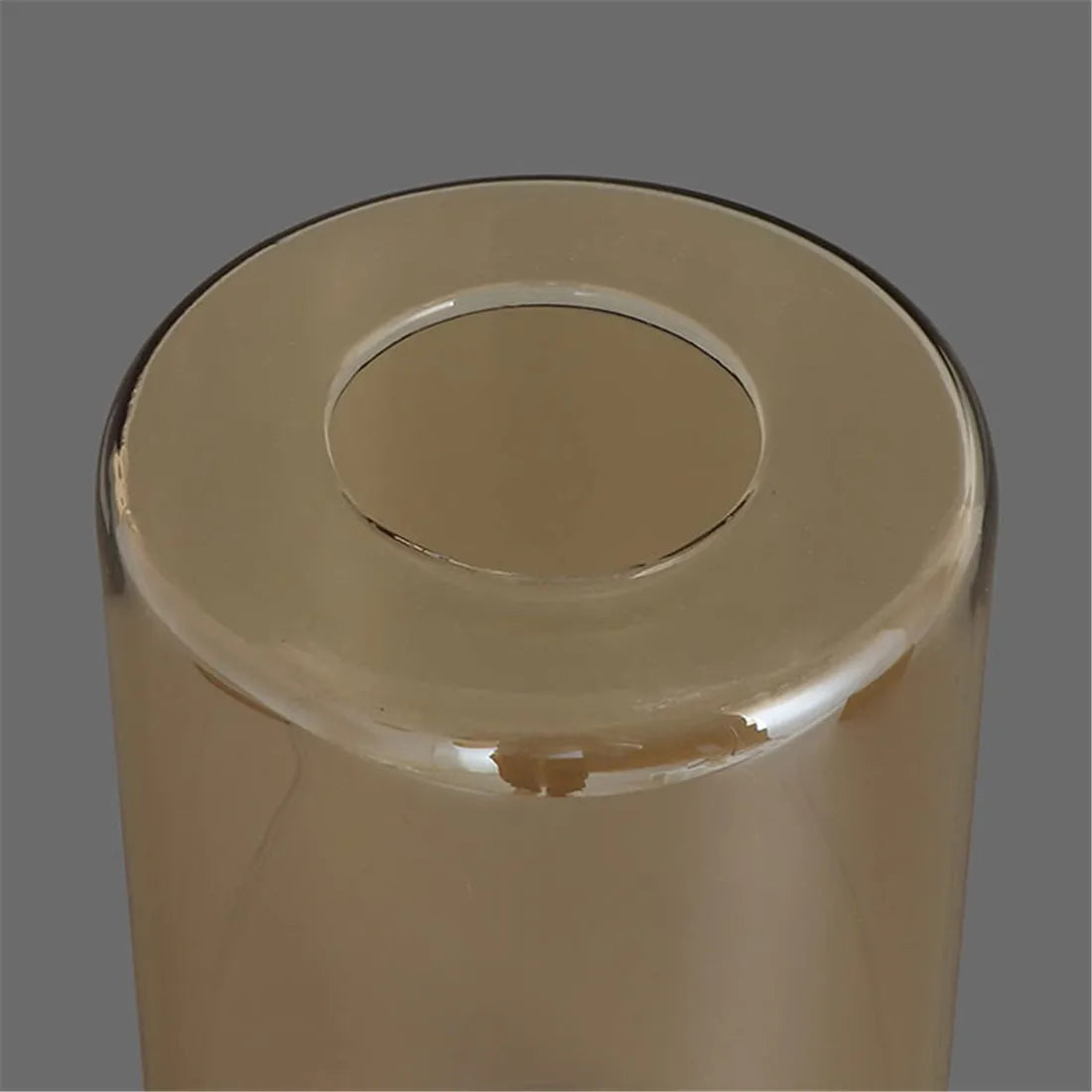 2pcs Pack Bronze Cylinder Glass Shade with 1-5/8 Inch Fitter