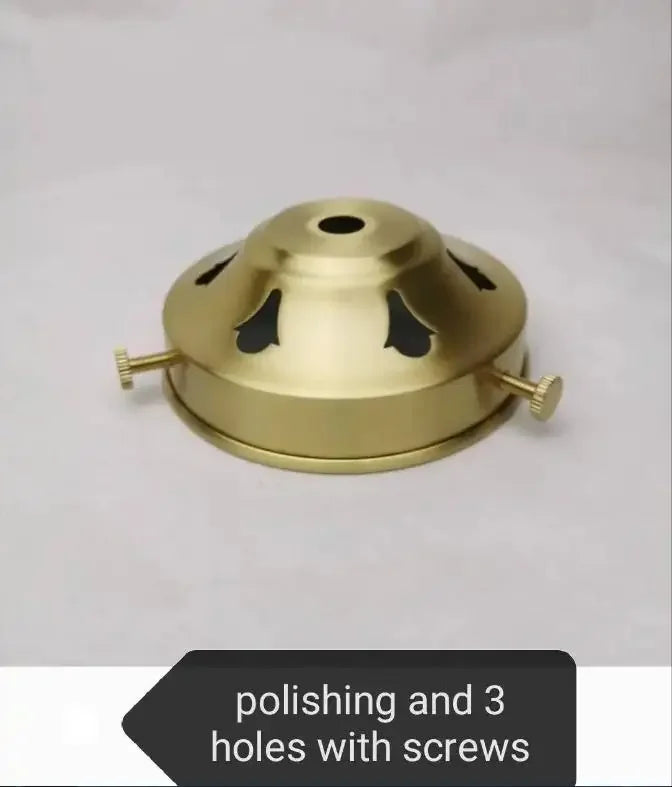 Big sizes of Brass desk lamp lampshade claw unpolished ceramic vase lid copper cover customizble DIY copper Lighting accessories