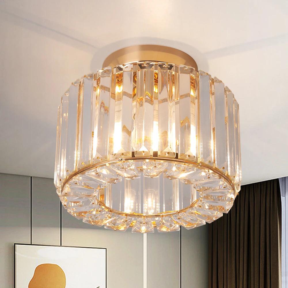 Glass Led Pendant Light Modern Ceiling Lamp Adjustable Living Dining Room Nordic Aisle Decor Balcony Corridor Hanging Fixture - Adrianas Specialty Lamp Shades