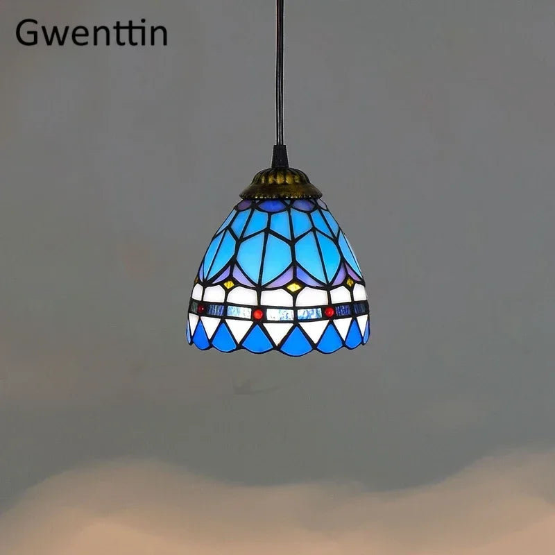 Tiffany Stained Glass Pendant Lamp Shade