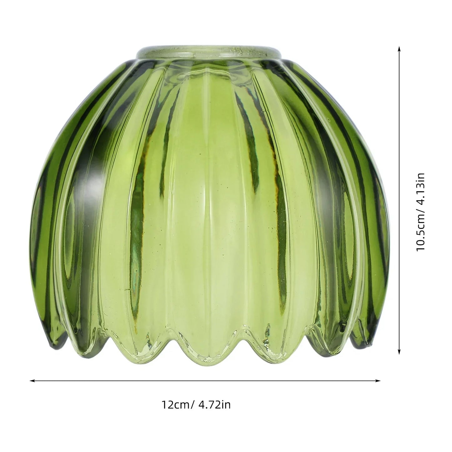 Dark Green Glass Lamp Shade Aromatherapy Table Lamp Shade