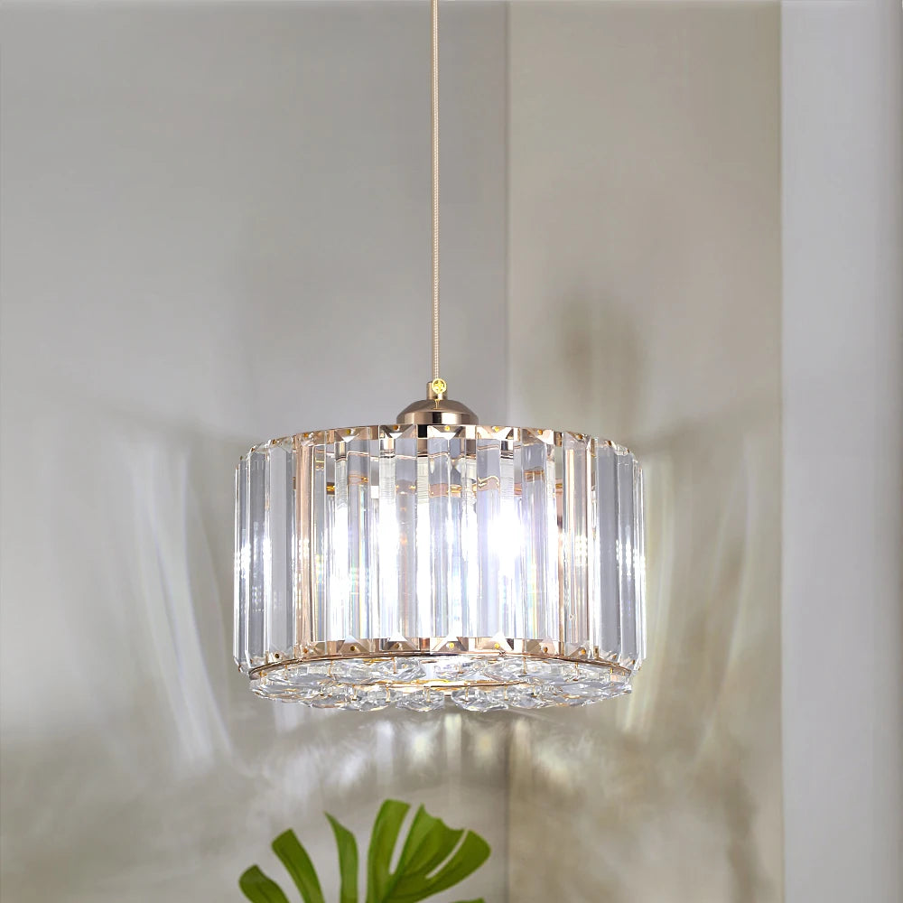 Glass Led Pendant Light Modern Ceiling Lamp Adjustable Living Dining Room Nordic Aisle Decor Balcony Corridor Hanging Fixture - Adrianas Specialty Lamp Shades