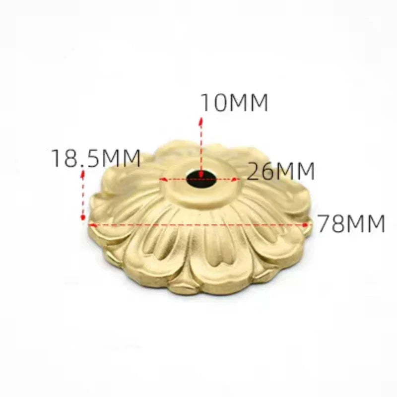 Solid Brass European Ceramic Lamp Socket Cover