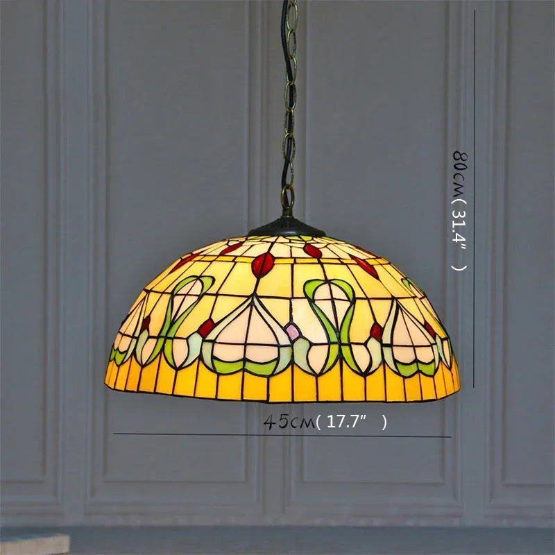 DORIAN Tiffany Glass Pendant Lamp
