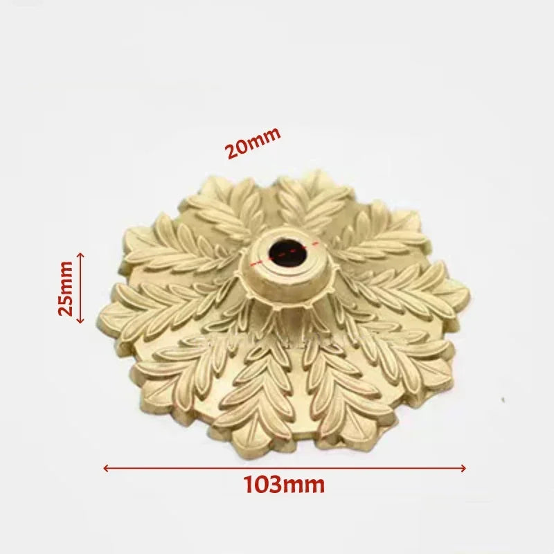 Solid Brass European Ceramic Lamp Socket Cover