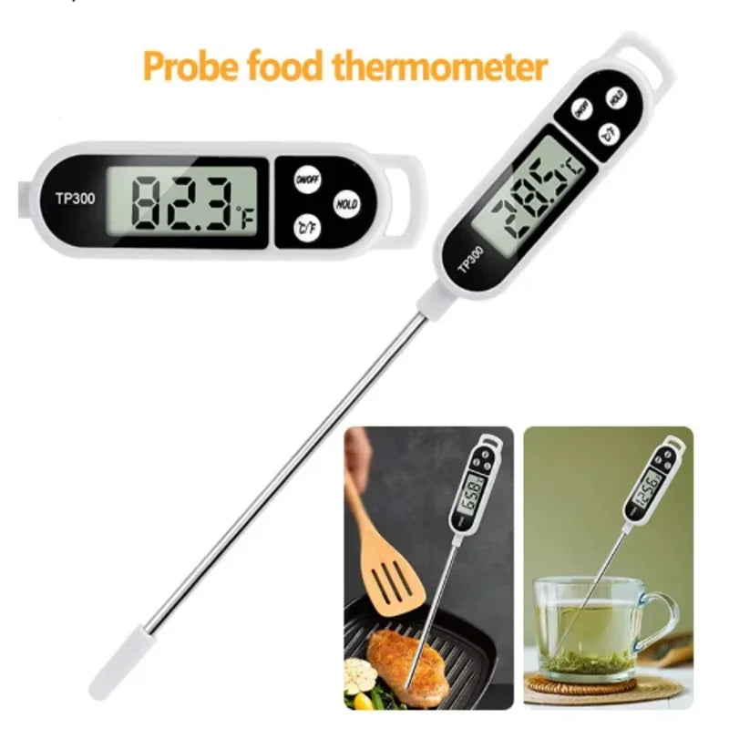 1-10P Digital Kitchen Food Thermometer TP300 Water Oil Thermometer for Meat Cooking Food Probe BBQ Electronic Oven Kitchen Tools - Adrianas Specialty Lamp Shades
