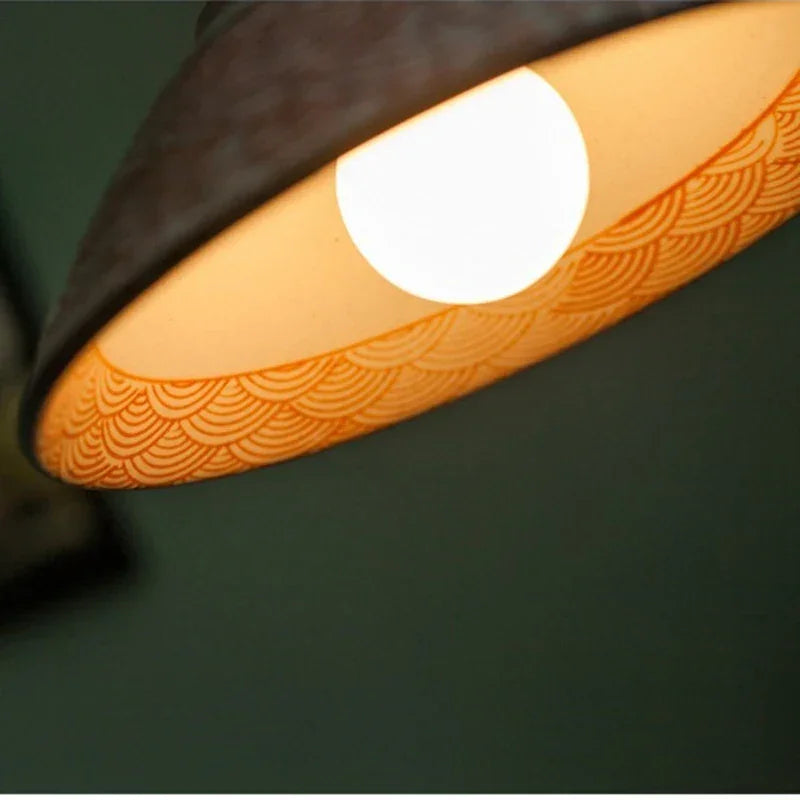 IWHD Creative Coloured Glaze Pendant Light LED Hanging Lamp For Home Decoration Dining Living Room E27 Bulb Included 90V-260V