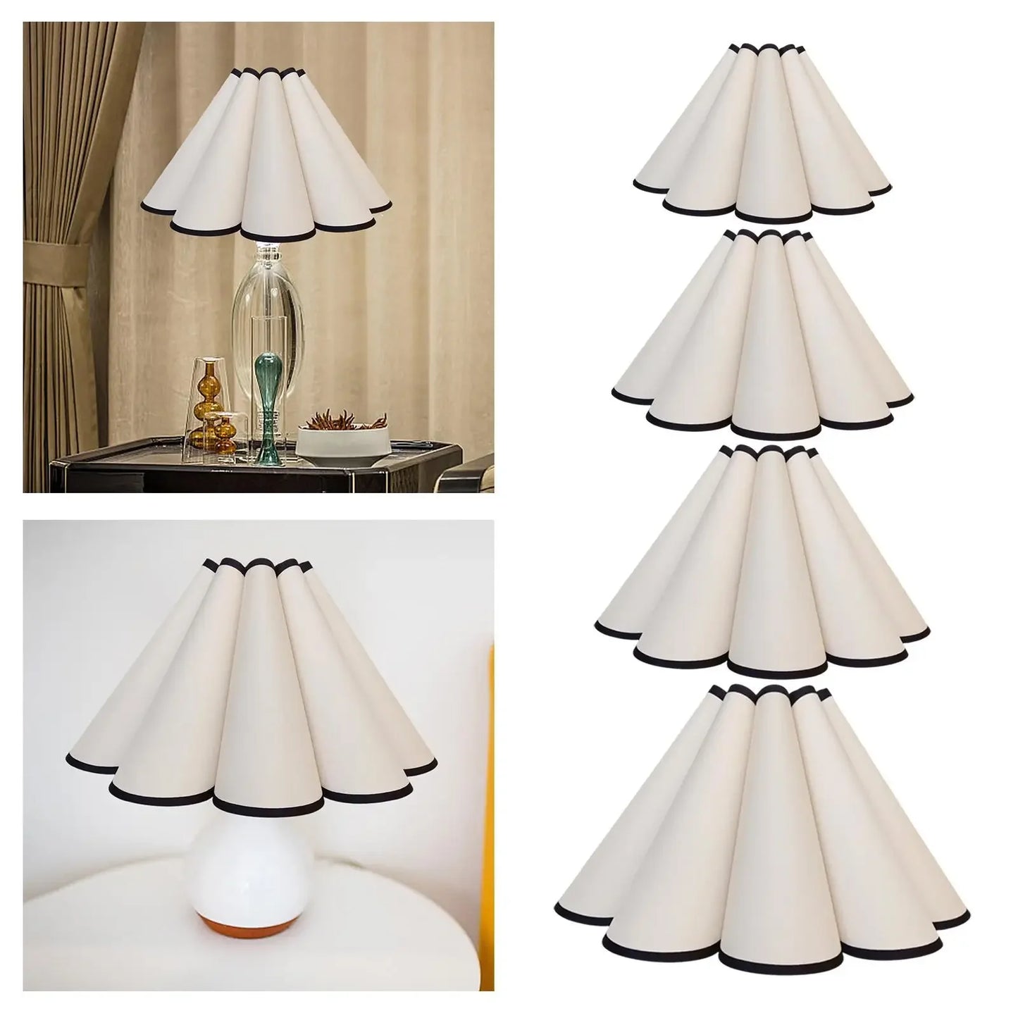 Petal Cloth Table Lamp Shade Light Cover for Chandelier Home Decor Bedside