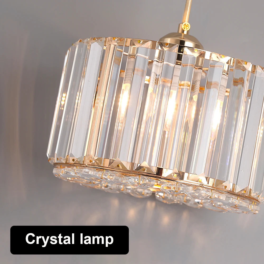 Glass Led Pendant Light Modern Ceiling Lamp Adjustable Living Dining Room Nordic Aisle Decor Balcony Corridor Hanging Fixture - Adrianas Specialty Lamp Shades