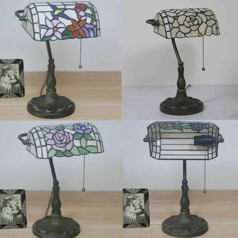 Rose Table Lamp Bedroom Bedside Desk Lamp