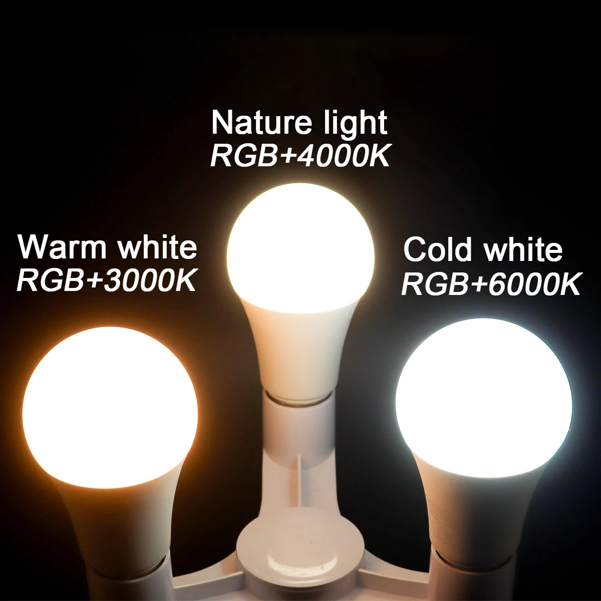 1-10PCS Smart RGBW LED Bulb Spotlight E27 E14 B22 GU10 with Infrared Remote Control Suitable for Colorful Home Lighting - Adrianas Specialty Lamp Shades