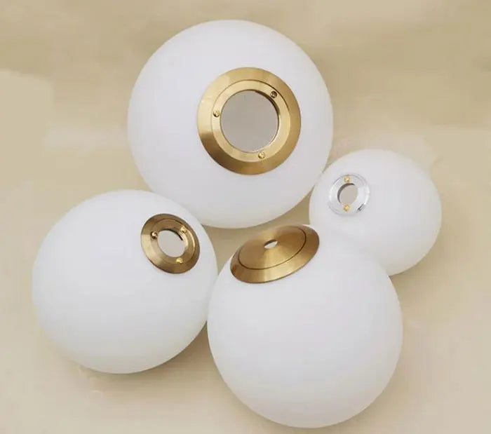 1/5/10pcs Bronze Chrome Metal Lampshade Holder Parts for Magic Bean Glass Shade Silver Aluminum Ring Cover to Hold Lampshade - Adrianas Specialty Lamp Shades