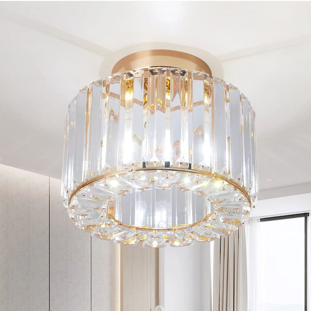 Glass Led Pendant Light Modern Ceiling Lamp Adjustable Living Dining Room Nordic Aisle Decor Balcony Corridor Hanging Fixture - Adrianas Specialty Lamp Shades