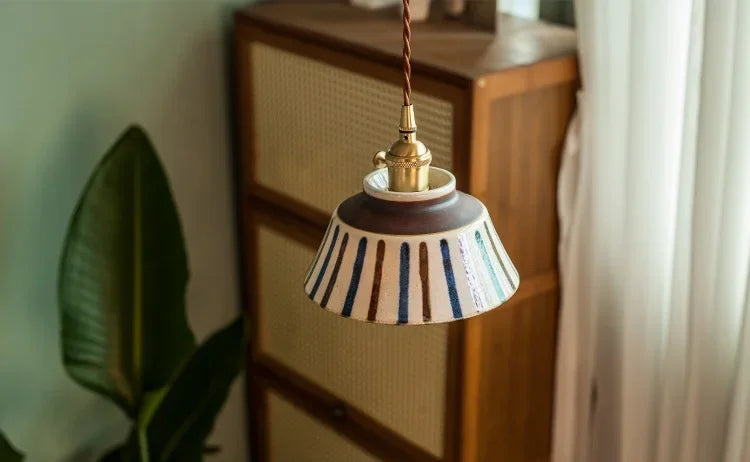 Hand Painted Ceramic Hanging Lights