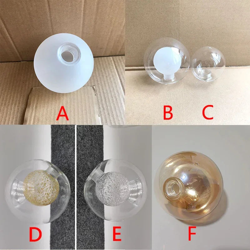 G9 Glass Shade 4 - 10 inch Globe x .78 inch Fitter Opening Replacement Lampshade for Lusture Pendant Light,Clear White Accessory