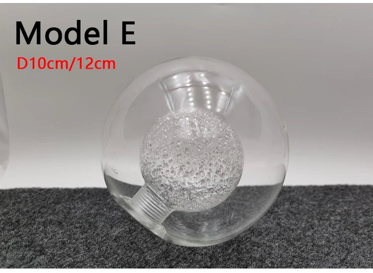 G9 Glass Shade D8/10/12/15/20cm Globe 2cm Fitter Opening Replacement Lampshade for Lusture Pendant Light,Clear White Accessory - Adrianas Specialty Lamp Shades
