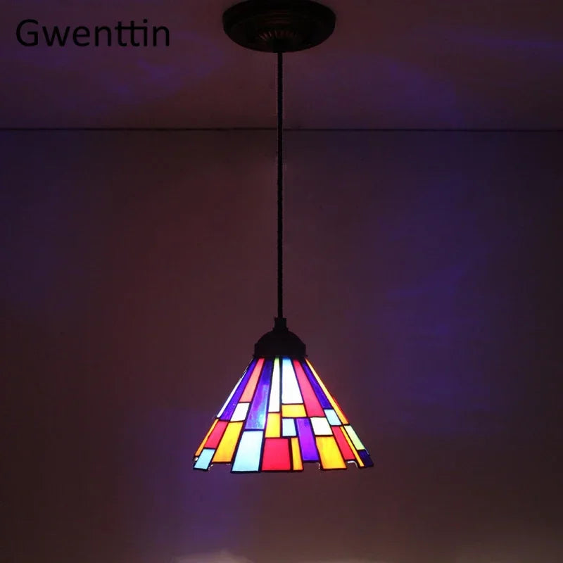 Tiffany Stained Glass Pendant Lamp Shade