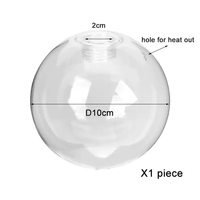 100mm 150mm Sphere G9 Round Ball Lamp Cover Clear Glass Globe Lampshade Replacement for Lighting Fixture Wall Sconces Chandelier - Adrianas Specialty Lamp Shades