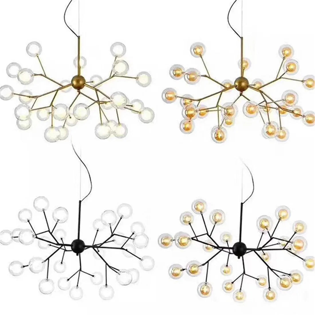 1/4/8pcs Pack .39 inch opening globe G4 glass shade