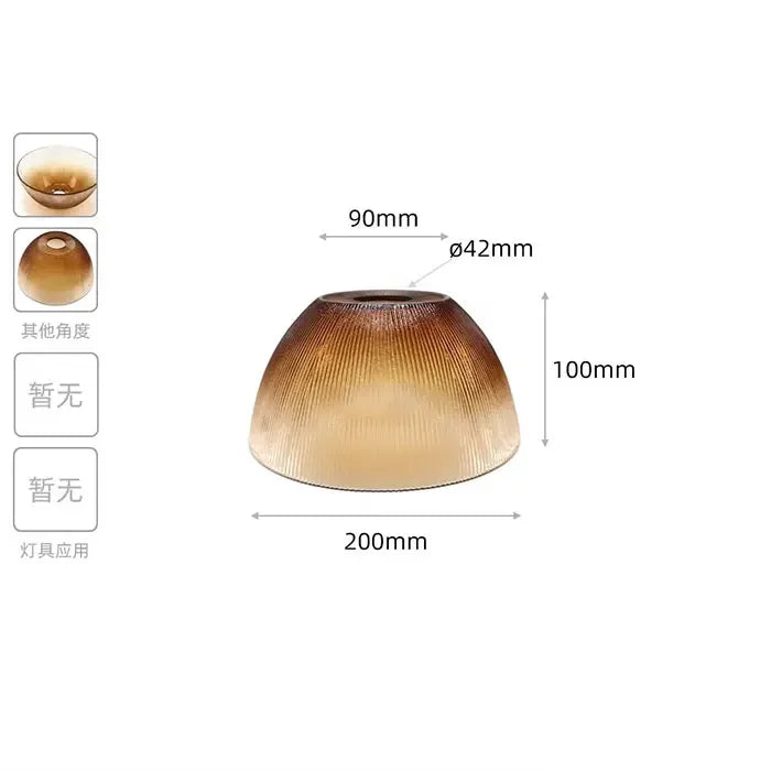 Industrial Art Decor Stained Glass Lamp Shade Replacement